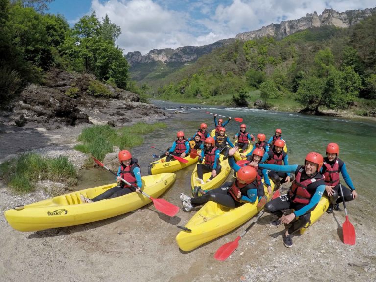 Groupe moniteur Gorges du tarn bureau sainte enimie activités loisirs nature sport plein air lozère