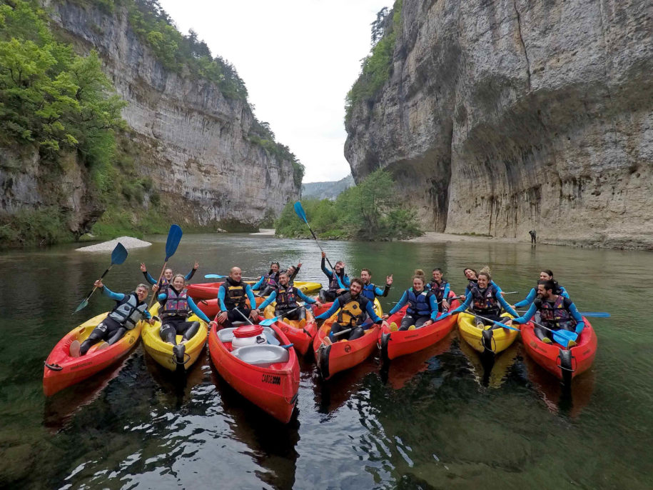 Groupe moniteur Gorges du tarn bureau sainte enimie activités loisirs nature sport plein air lozère